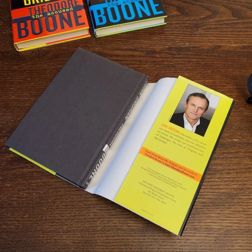 John Grisham Theodore Boone 3 Book Set HC Kids‎ Lawyer Accused Fugitive NEW